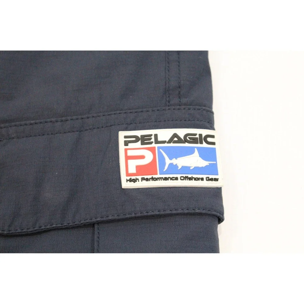 Pelagic Polaris Performance Fishing Pants Mens 32 Navy Blue Cargo Offshore Gear
